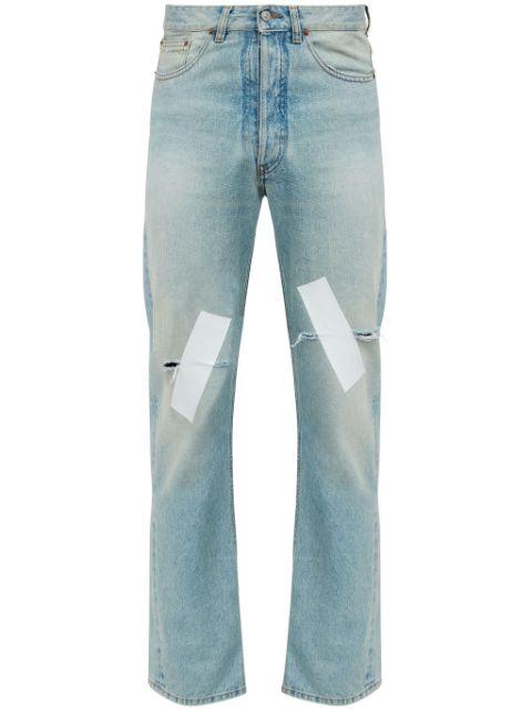 distressed straight jeans by MM6 MAISON MARGIELA