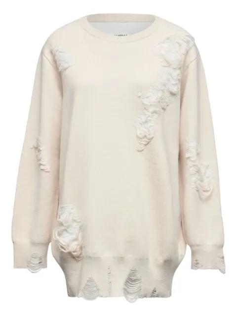 distressed sweatshirt by MM6 MAISON MARGIELA