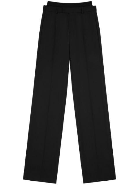 double-layer tailored trousers by MM6 MAISON MARGIELA