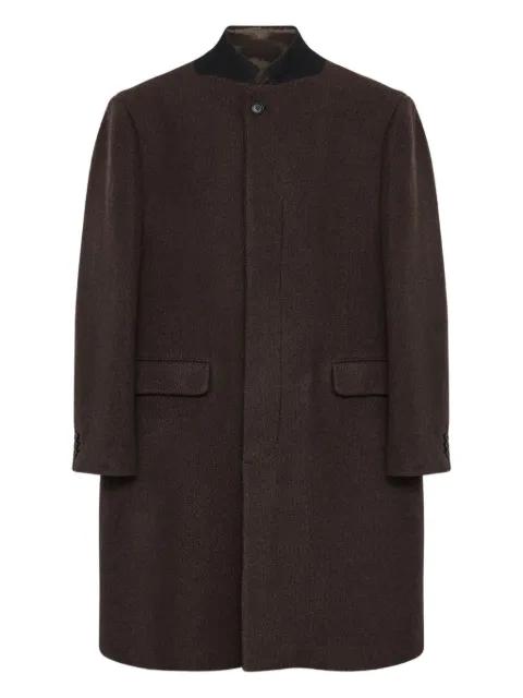 drop-shoulder wool coat by MM6 MAISON MARGIELA