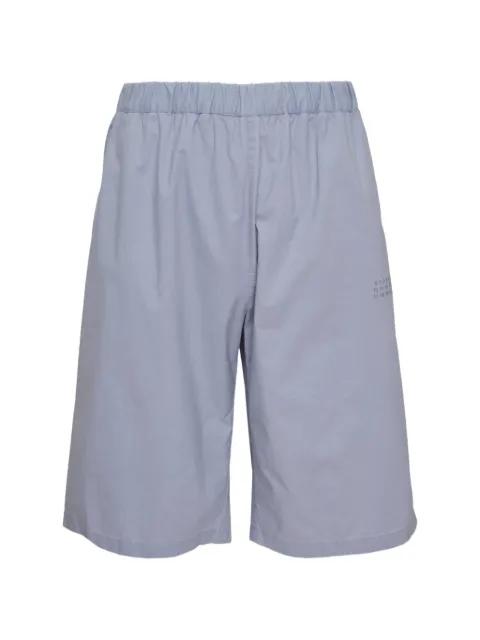 elasticated-waistband logo-print shorts by MM6 MAISON MARGIELA