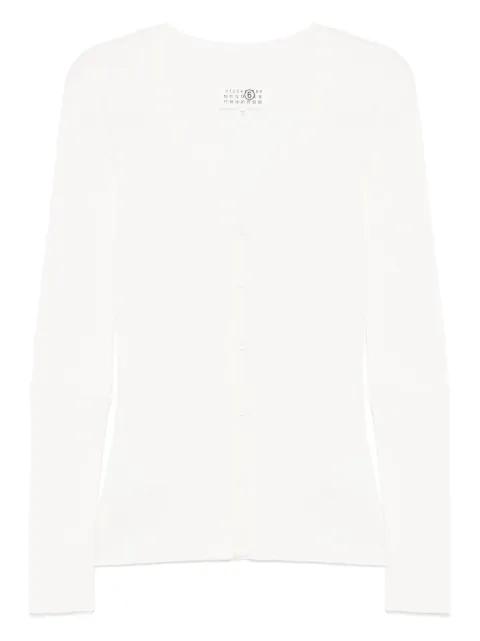elbow-patches cardigan by MM6 MAISON MARGIELA