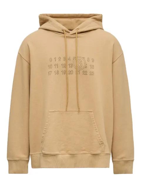 embroidered graphic hoodie by MM6 MAISON MARGIELA