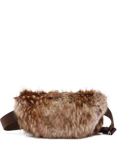 faux-fur belt bag by MM6 MAISON MARGIELA