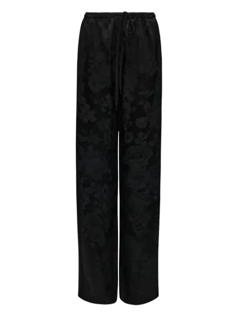 floral-jacquard trousers by MM6 MAISON MARGIELA