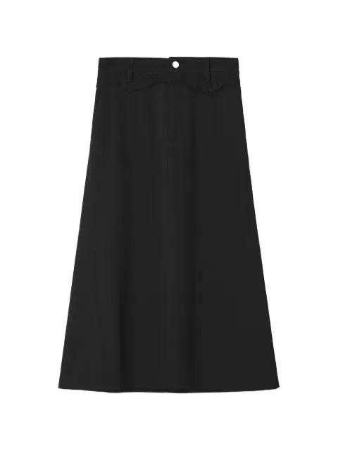 frayed A-line midi skirt by MM6 MAISON MARGIELA