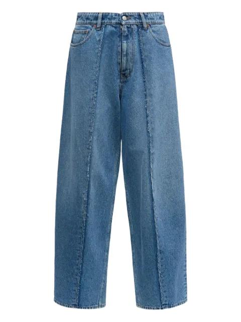 frayed-detail jeans by MM6 MAISON MARGIELA