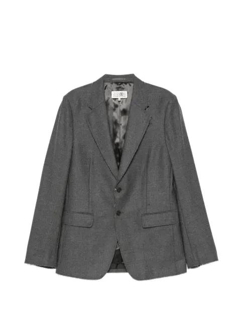 frayed-edge blazer by MM6 MAISON MARGIELA