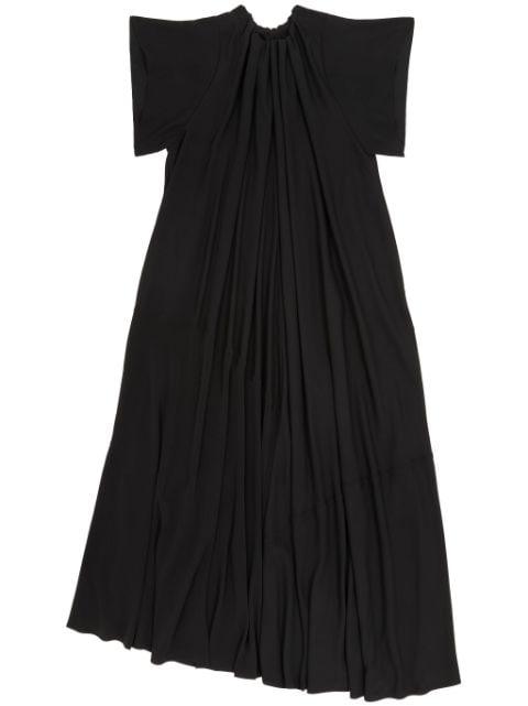 gathered short-sleeve maxi dress by MM6 MAISON MARGIELA