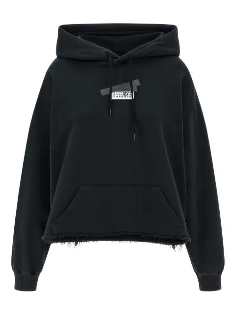 gauze frayed hoodie by MM6 MAISON MARGIELA