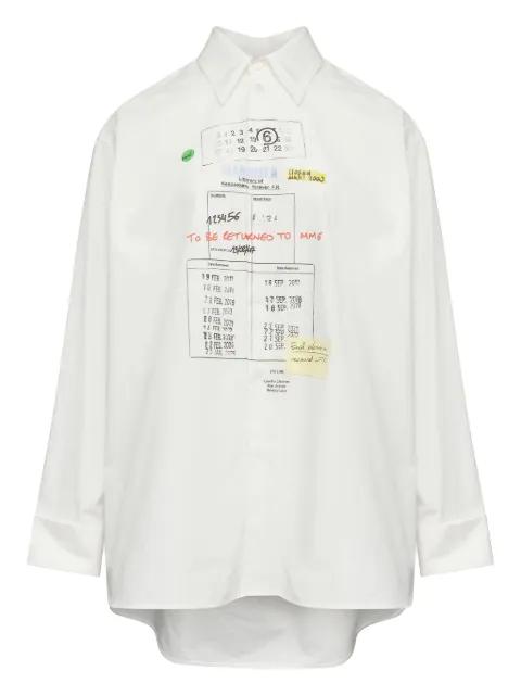 graphic-print shirt by MM6 MAISON MARGIELA