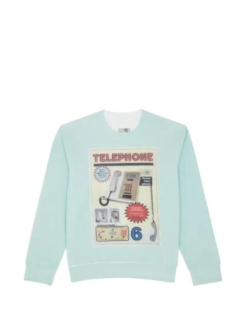 graphic-print sweatshirt by MM6 MAISON MARGIELA