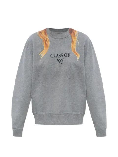 hair-print sweatshirt by MM6 MAISON MARGIELA