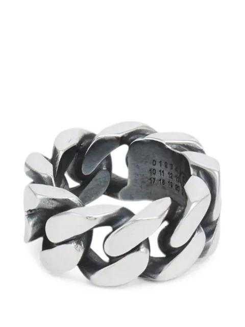 heavy chain ring by MM6 MAISON MARGIELA