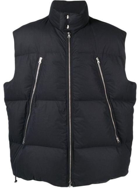 high-neck padded gilet by MM6 MAISON MARGIELA