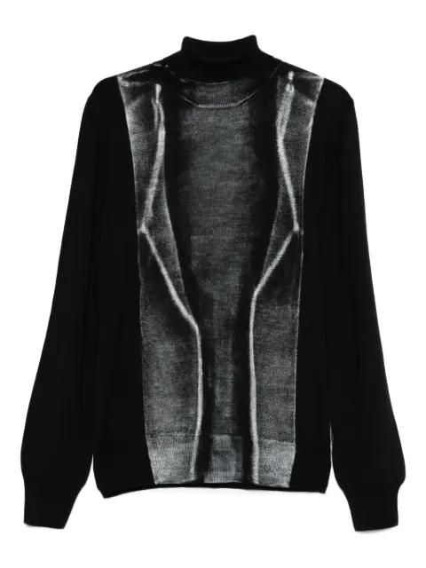 high-neck panelled sweater by MM6 MAISON MARGIELA