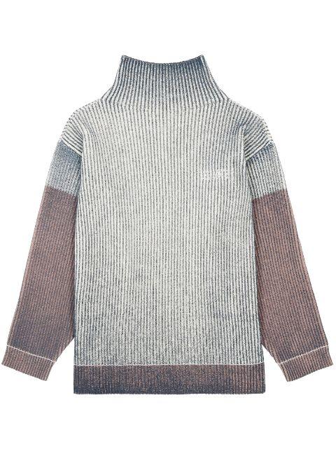 high-neck ribbed jumper by MM6 MAISON MARGIELA