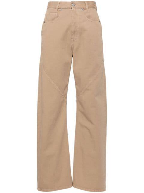 high-rise wide-leg jeans by MM6 MAISON MARGIELA