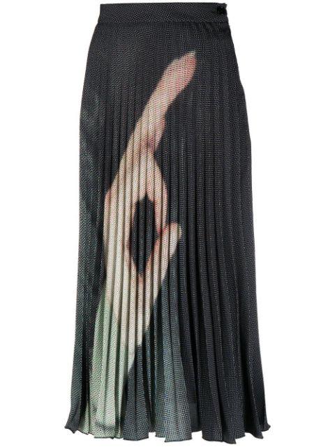 high-waisted pleated skirt by MM6 MAISON MARGIELA