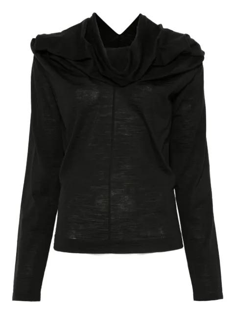 hoodied long-sleeve jumper by MM6 MAISON MARGIELA