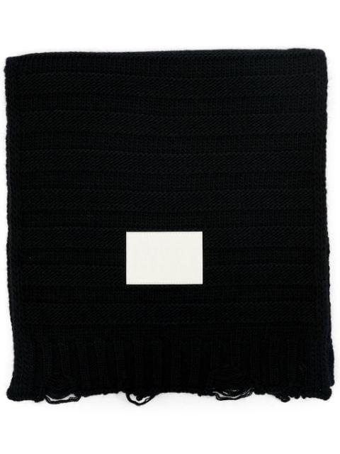 knitted wool blend scarf by MM6 MAISON MARGIELA