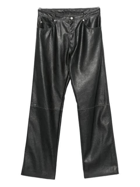 leather-effect five-pocket trousers by MM6 MAISON MARGIELA