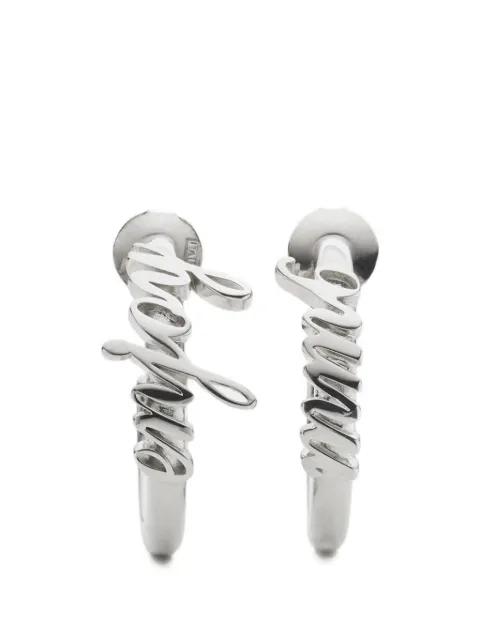 lettering hoop earrings by MM6 MAISON MARGIELA
