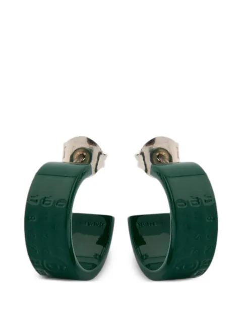 logo-detail hoop earrings by MM6 MAISON MARGIELA