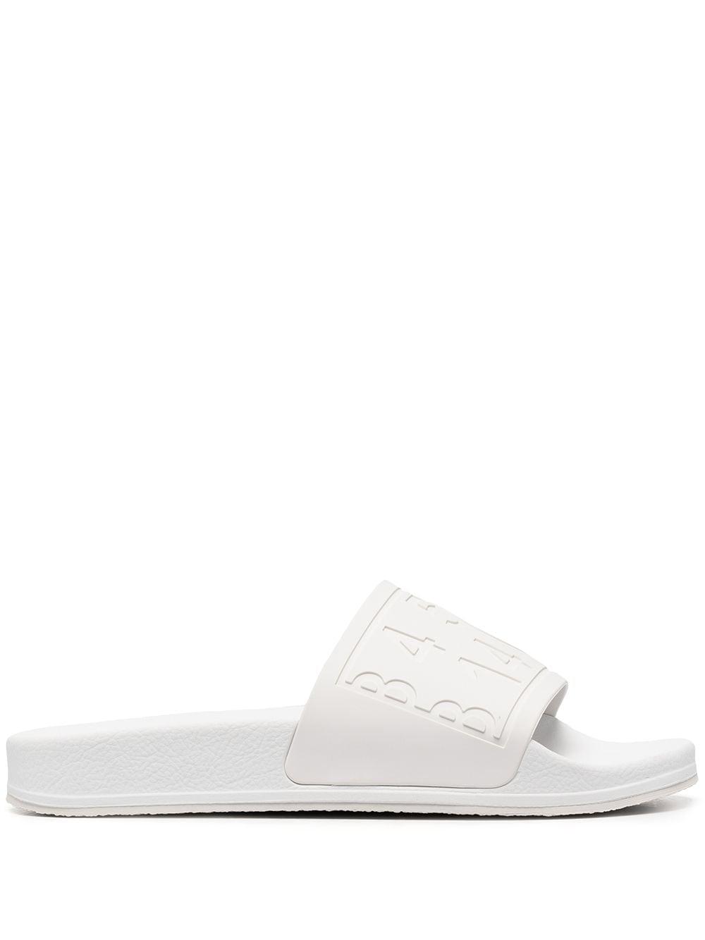 logo embossed slide slippers by MM6 MAISON MARGIELA