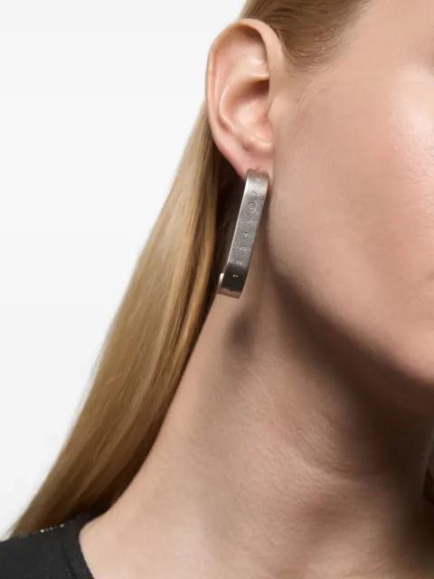 logo-engraved earrings by MM6 MAISON MARGIELA