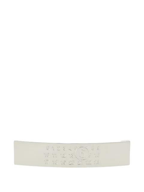 logo-engraved hair clip by MM6 MAISON MARGIELA