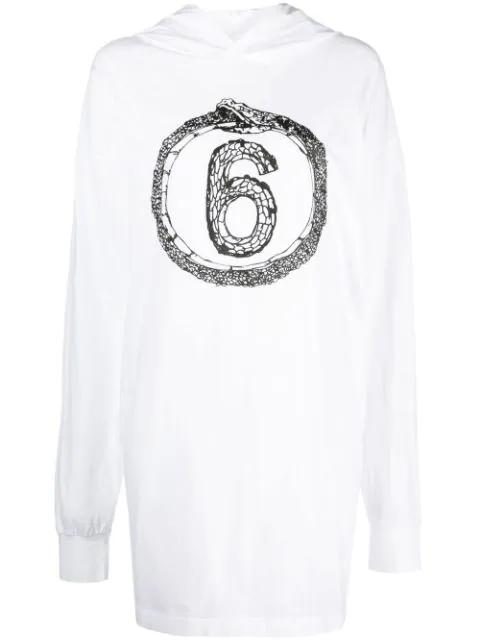 logo oversized hoodie by MM6 MAISON MARGIELA