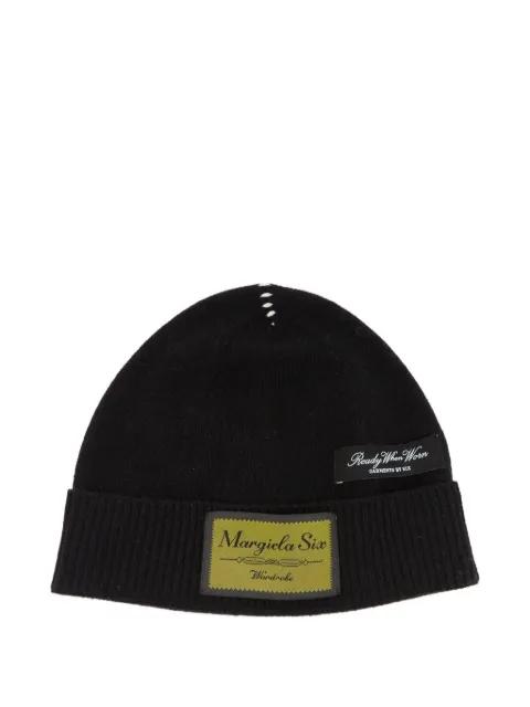 logo-patch beanie by MM6 MAISON MARGIELA