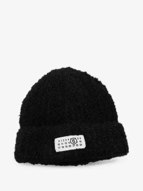logo-patch beanie hat by MM6 MAISON MARGIELA