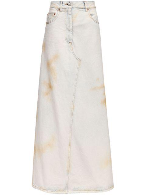 logo-patch midi skirt by MM6 MAISON MARGIELA