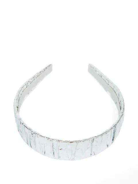 logo-plaque headband by MM6 MAISON MARGIELA