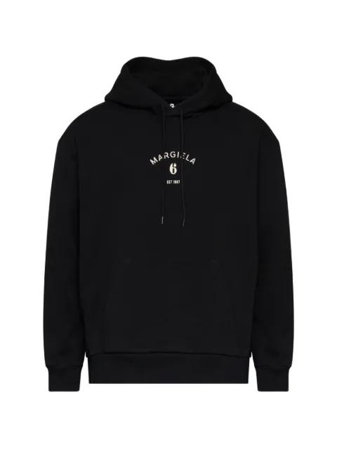 logo-print hoodie by MM6 MAISON MARGIELA