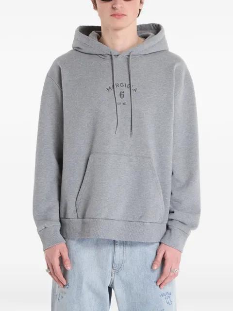 logo-print hoodie by MM6 MAISON MARGIELA