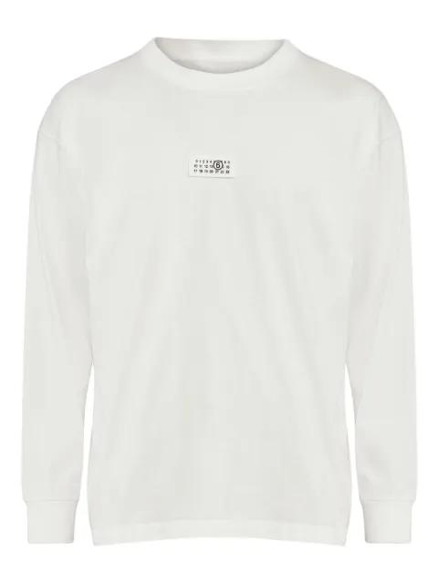 logo-print long-sleeve T-shirt by MM6 MAISON MARGIELA