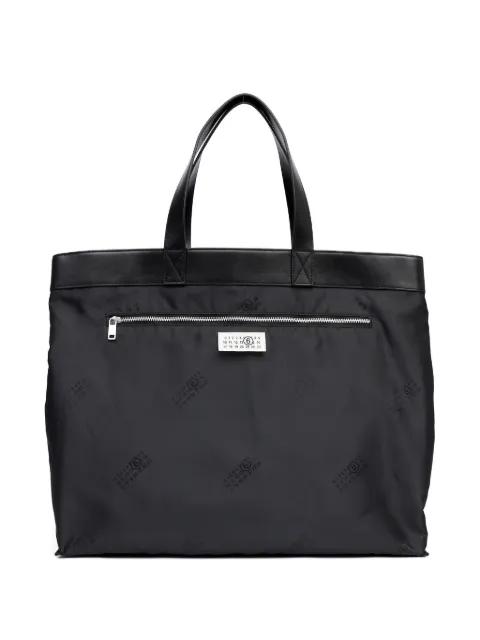logo-printed tote bag by MM6 MAISON MARGIELA