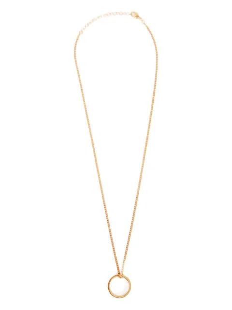 logo ring pendant necklace by MM6 MAISON MARGIELA