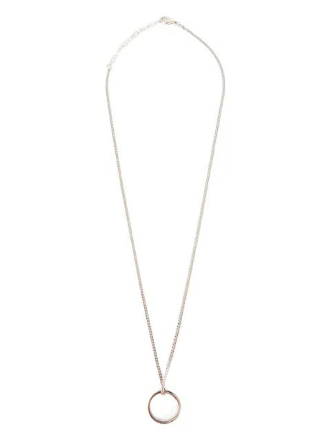 logo ring pendant necklace by MM6 MAISON MARGIELA