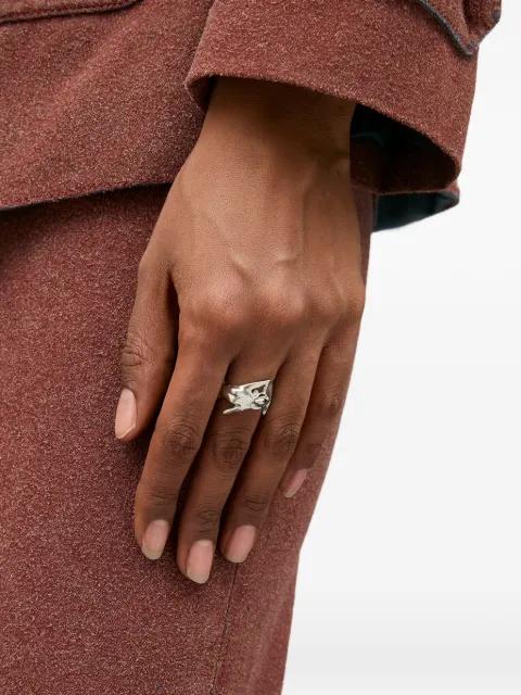 mermaid-textured ring by MM6 MAISON MARGIELA