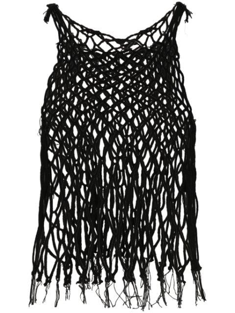 mesh sleeveless tank top by MM6 MAISON MARGIELA