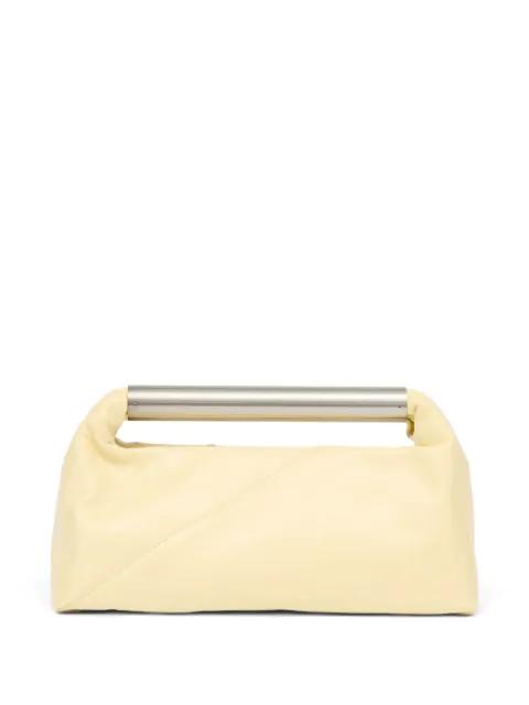 metallic-handle leather tote bag by MM6 MAISON MARGIELA