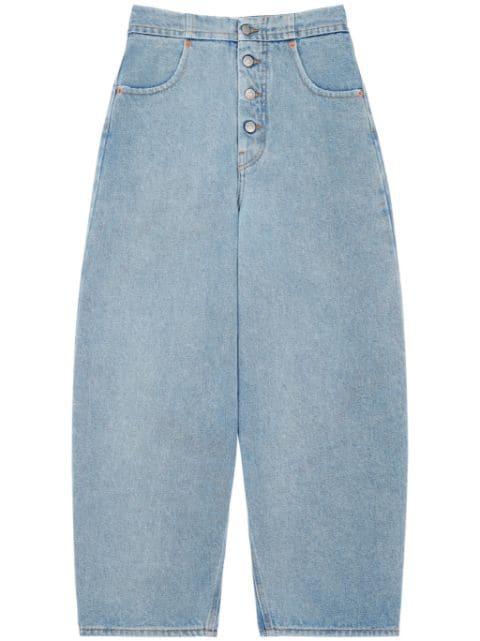 mid-rise cropped jeans by MM6 MAISON MARGIELA