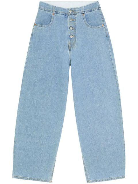 mid-rise cropped jeans by MM6 MAISON MARGIELA