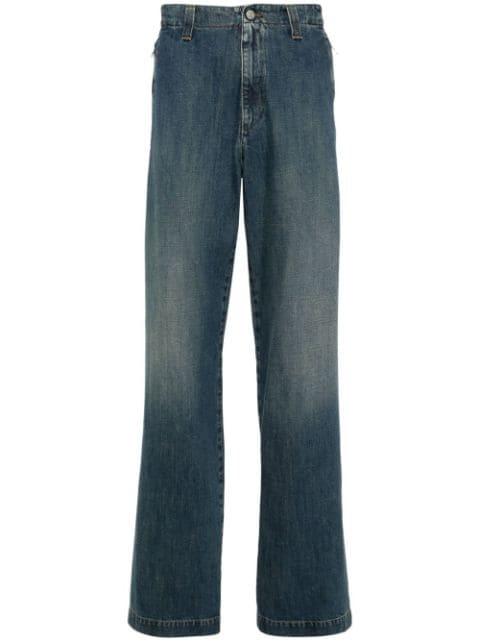 mid-rise wide-leg jeans by MM6 MAISON MARGIELA