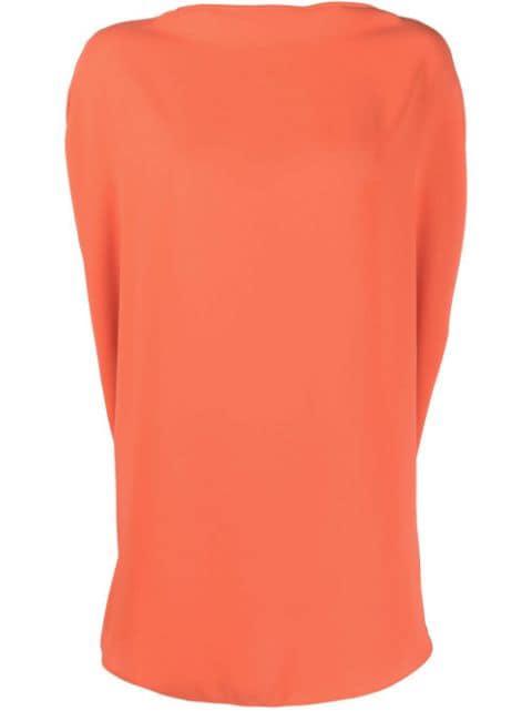 mock-neck sleeveless blouse by MM6 MAISON MARGIELA