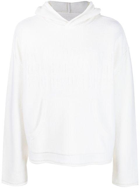 number-motif knitted hoodie by MM6 MAISON MARGIELA